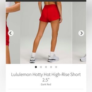 🍋 lululemon hotty hot shirt 🍋 2.5”